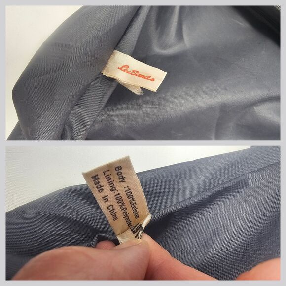 Vtg Lee Sands Genuine Eel Skin Gray Crossbody Purse 90s Classic Pocket Old Money - Picture 11 of 15